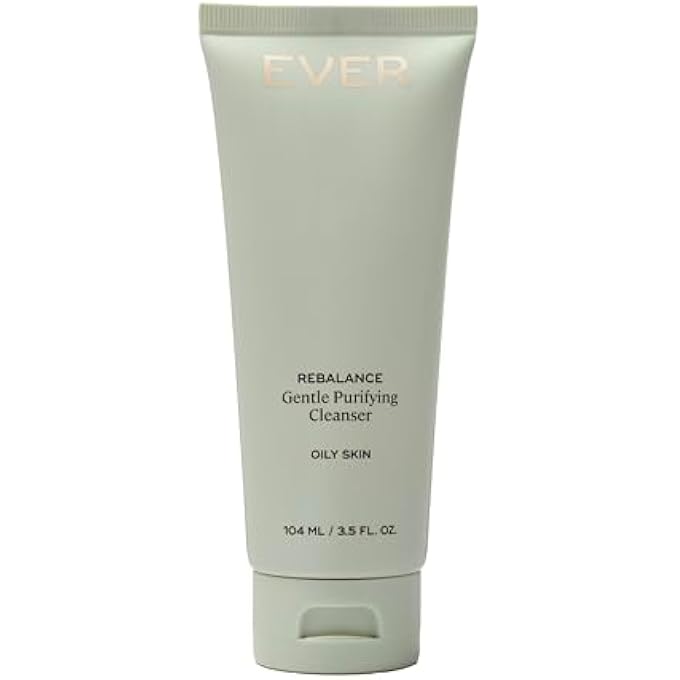 EVER REBALANCE GENTLE PURIFYING CLEANSER - FACE WASH FOR OILY SKIN DEEPLY CLEANSES PORES, MINIMIZES BLEMISHES AND CLARIFIES SKIN 3.5 FLUID OUNCE - Image 1